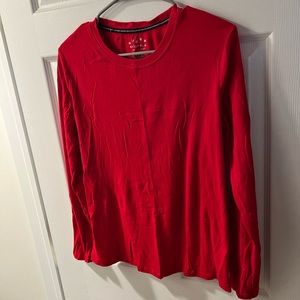 Red long sleeve pajama top